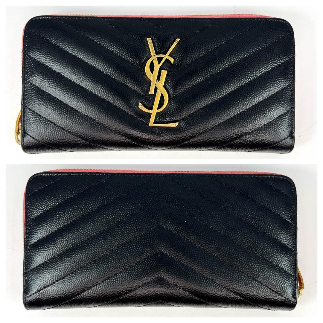 ☆極美品☆3162 本物保証 YVES SAINT LAURENT イヴサンローラン長財布