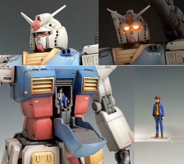 MG 1/100 RX-78-02 ガンダム(GUNDAM THE ORIGIN版) 完成品 LED MG 1/100 RX-78-02 ガンダム(GUNDAM THE ORIGIN版) 完成品 LED