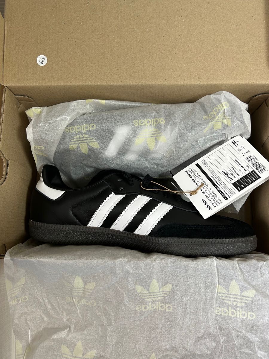 未使用】アディダス サンバ OG adidas SAMBA OG CORE BLACK/FOOTWEAR