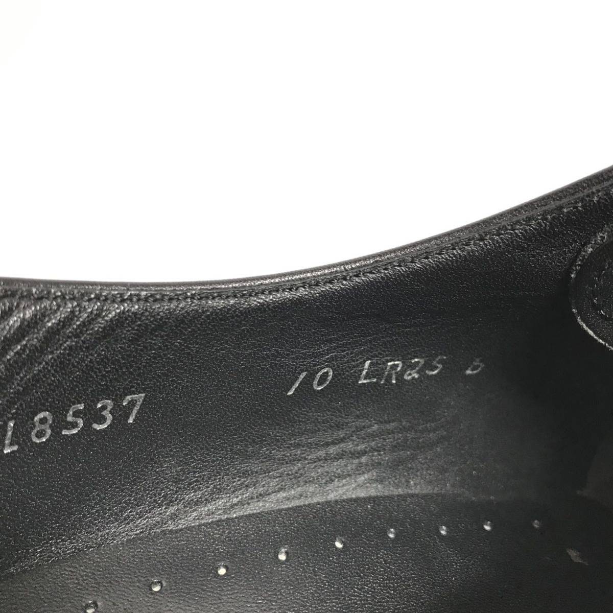【リーガル】本物 REGAL 靴 25cm 黒 ストレートチップ ビジネスシューズ 内羽根式 本革 レザー 男性用 メンズ 日本製 25 b_画像10