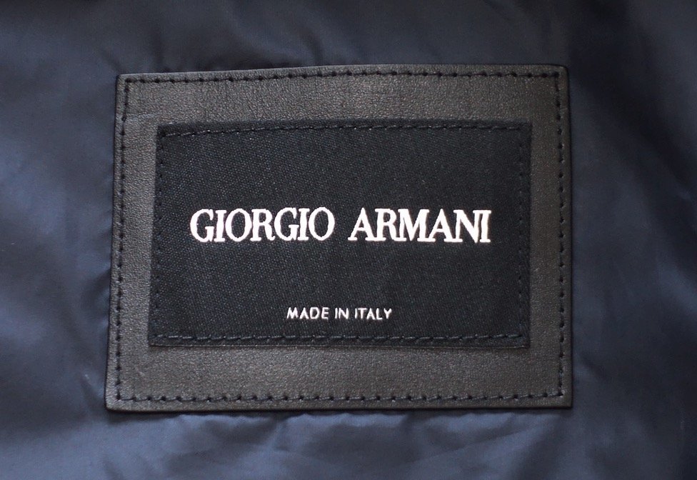 極美品 GIORGIO ARMANI ジョルジオアルマーニ メッシュ切替 ラムレザー ボンバージャケット 羊革 ダークネイビー メンズ 50 MA-1  ブルゾン 商品細節 | Yahoo! JAPAN Auction | One Map by FROM JAPAN