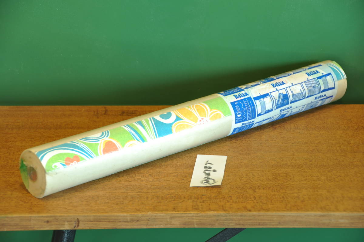 ｛送料無料｝トロピカル２　ヴィンテージ　輸入　壁紙　材料　未使用　約１０m　幅約53cm