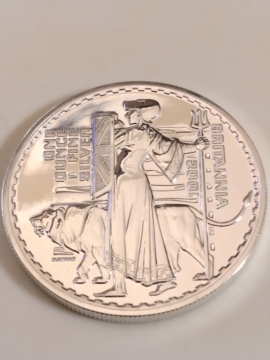 イギリス 銀貨 シルバー ウナ ライオン ブリタニア 銀貨 イギリス 2001 