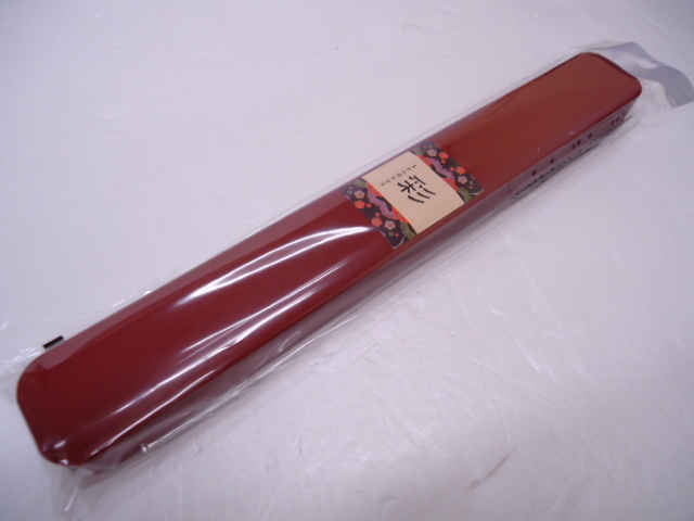 [KCM]nci-104* new goods *a over chopsticks box [.irodori] 21cm red 