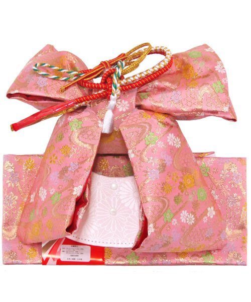 [京の舞姿]七五三 ５歳～７歳用結び帯（作り帯）中寸 ogo03 ピンク