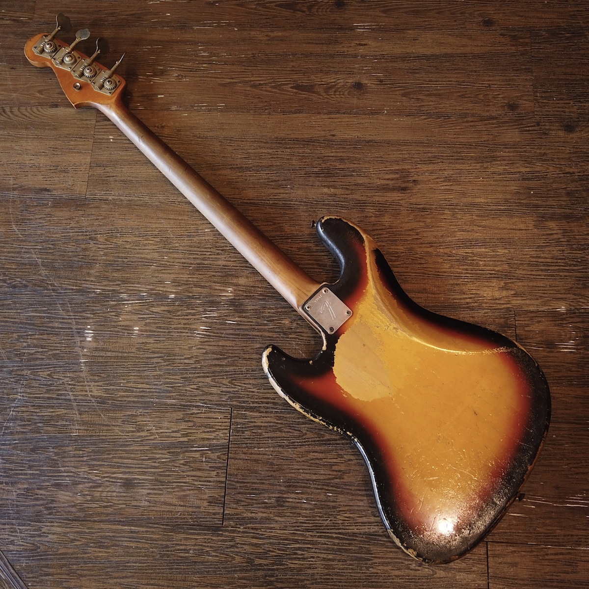 1965 Fender USA Jazz Bass fender electric bass -GrunSound-b586-
