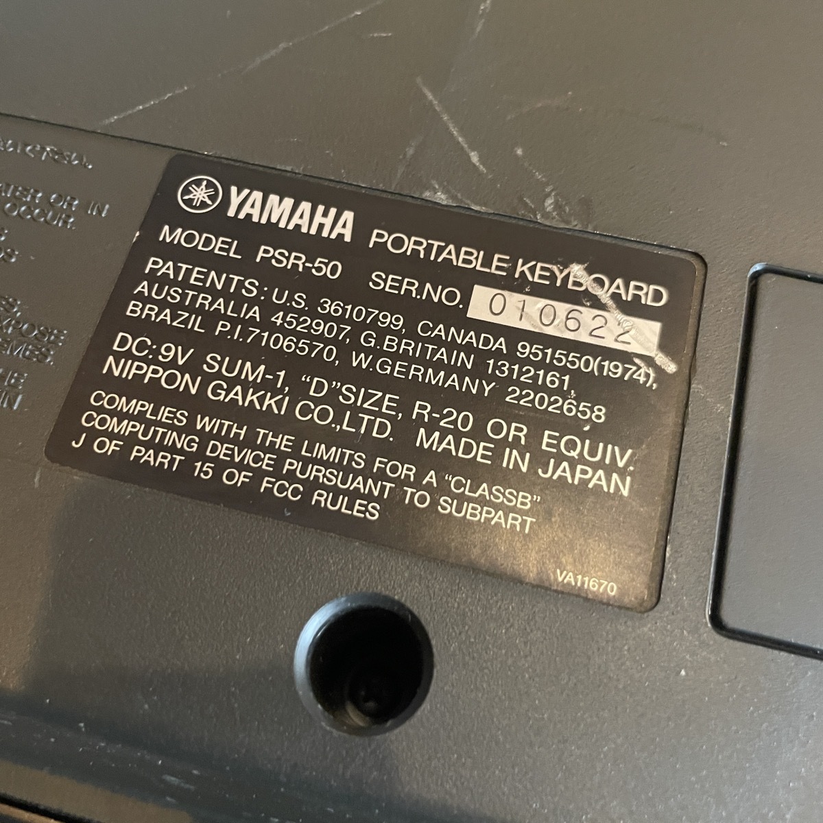 Yamaha PSR-50 Keyboard ヤマハ キーボード -GrunSound-m200-_画像7