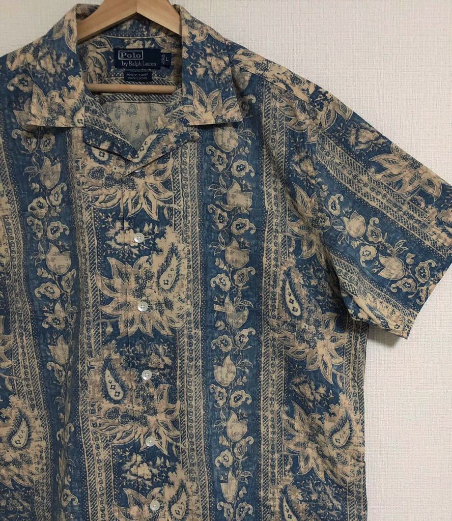 極美品☆ 激レア ペイズリー柄 90s ポロ ラルフローレン オープン