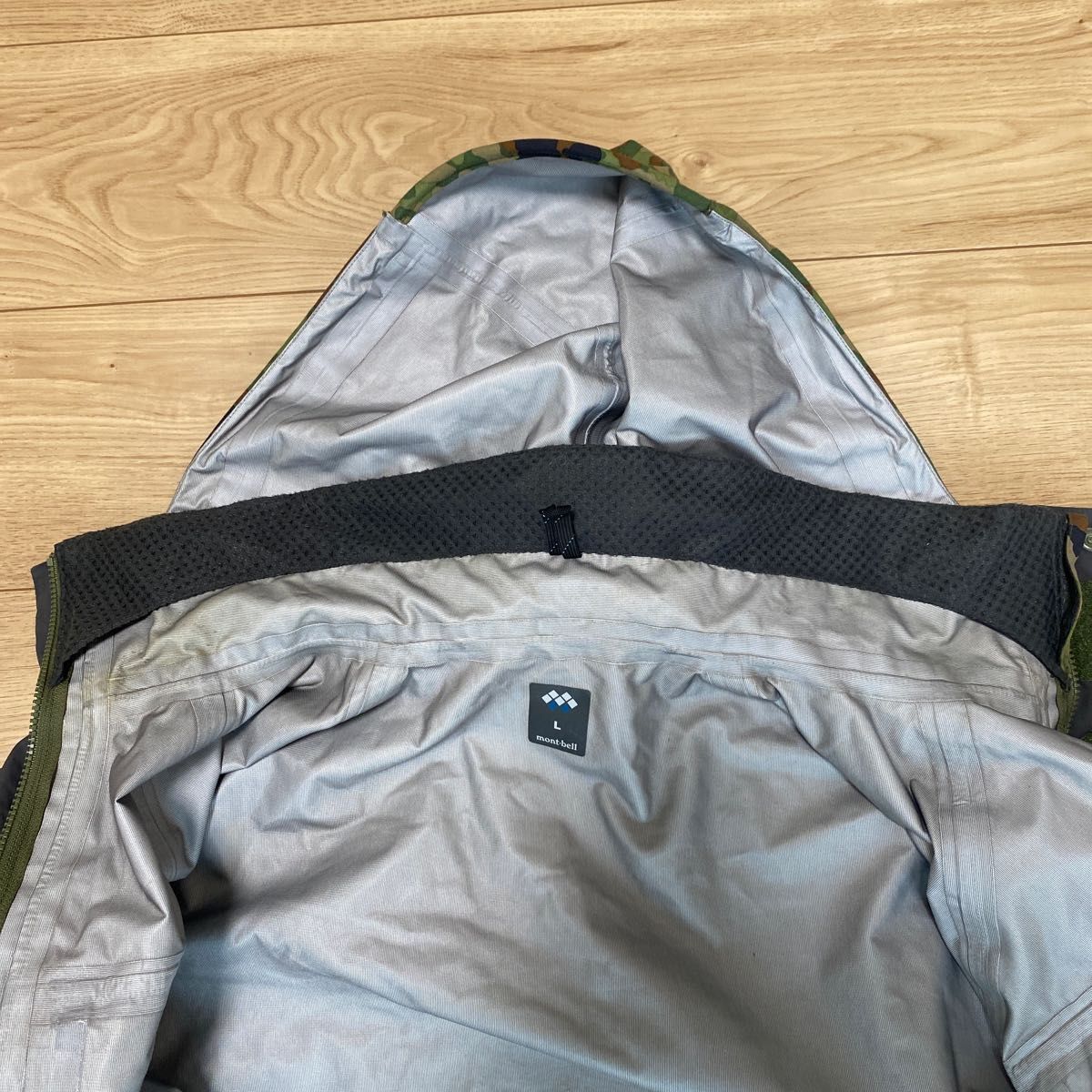 mont-bell モンベル ゴアテックス レインスーツ 自衛隊迷彩 上下 mont-bell モンベル ゴアテックス レインスーツ 自衛隊迷彩 上下