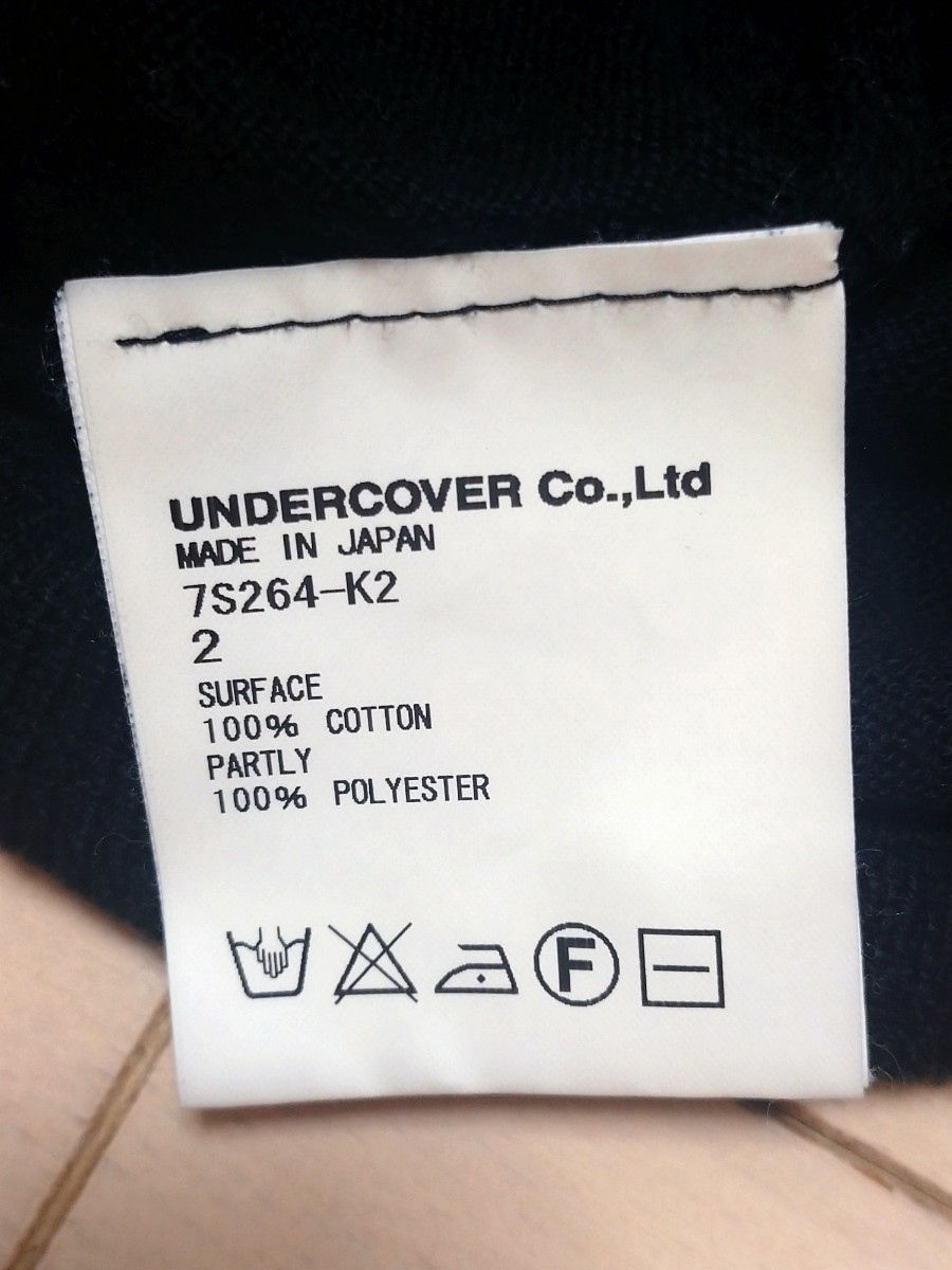 UNDERCOVER( undercover ) трубчатая обводка вышивка вязаный цвет : оттенок черного отображать размер :2 MADE IN JAPAN JONIO высота ..