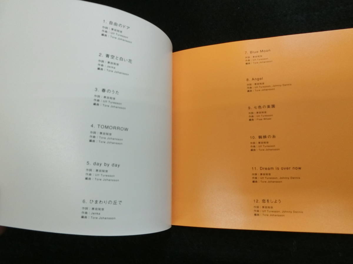 貴重！紙ジャケット　原田知世【BLUE ORANGE/ブルー・オレンジ】12曲入り_画像4