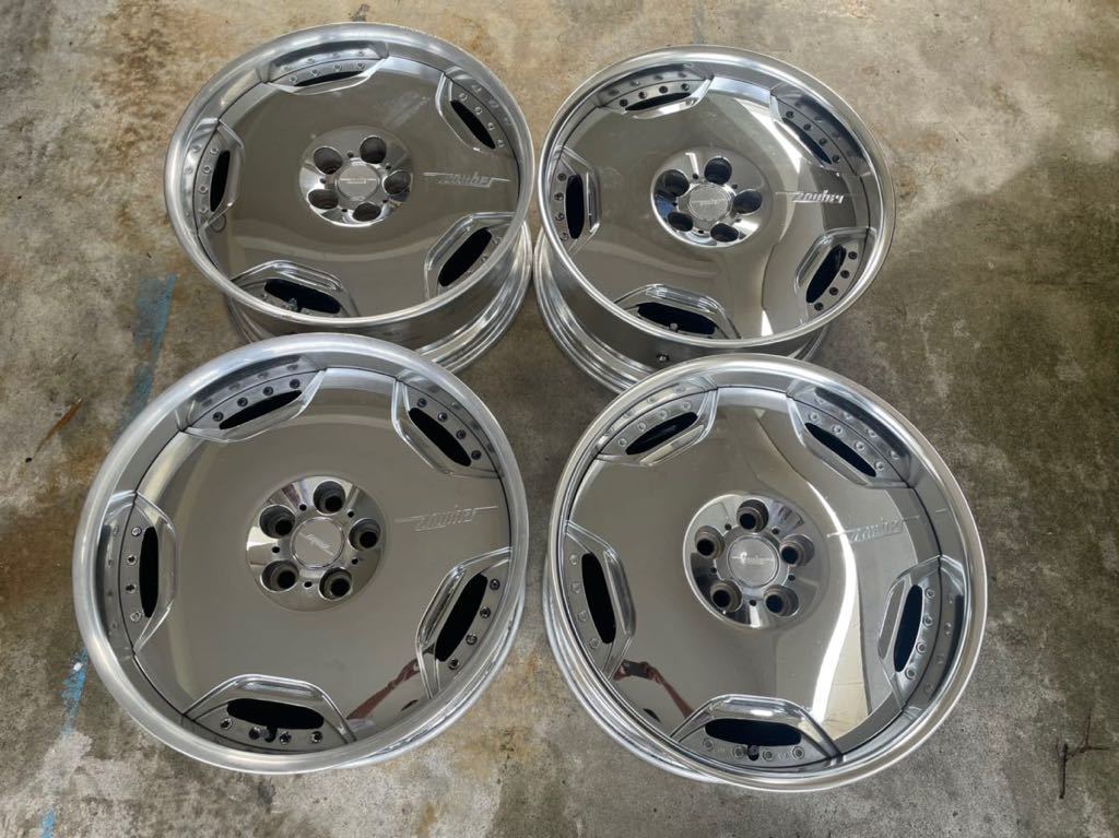 復刻版 ザウバー ディッシュ 20インチ 9J+33 10J+37 PCD120 5H ホイール4本セット BBS SSR RAYZ WORK OZRacing★レクサスLS メッキ☆深リム_画像1