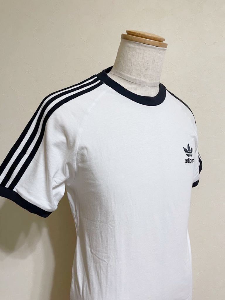 【新品】 adidas originals 3-STRIPES TEE アディダス オリジナルス 3ストライプ Tシャツ トップス クルーネック サイズL 半袖 白 GN3494_画像9