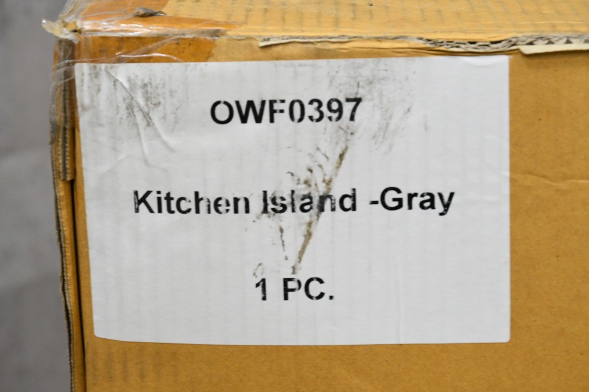 PB3EN45c не использовался товар ma* mezzo nMa Maison кухня Islay ndo стол серый JELLYBEAN KITCHEN ISLAND дуб материал French Country 