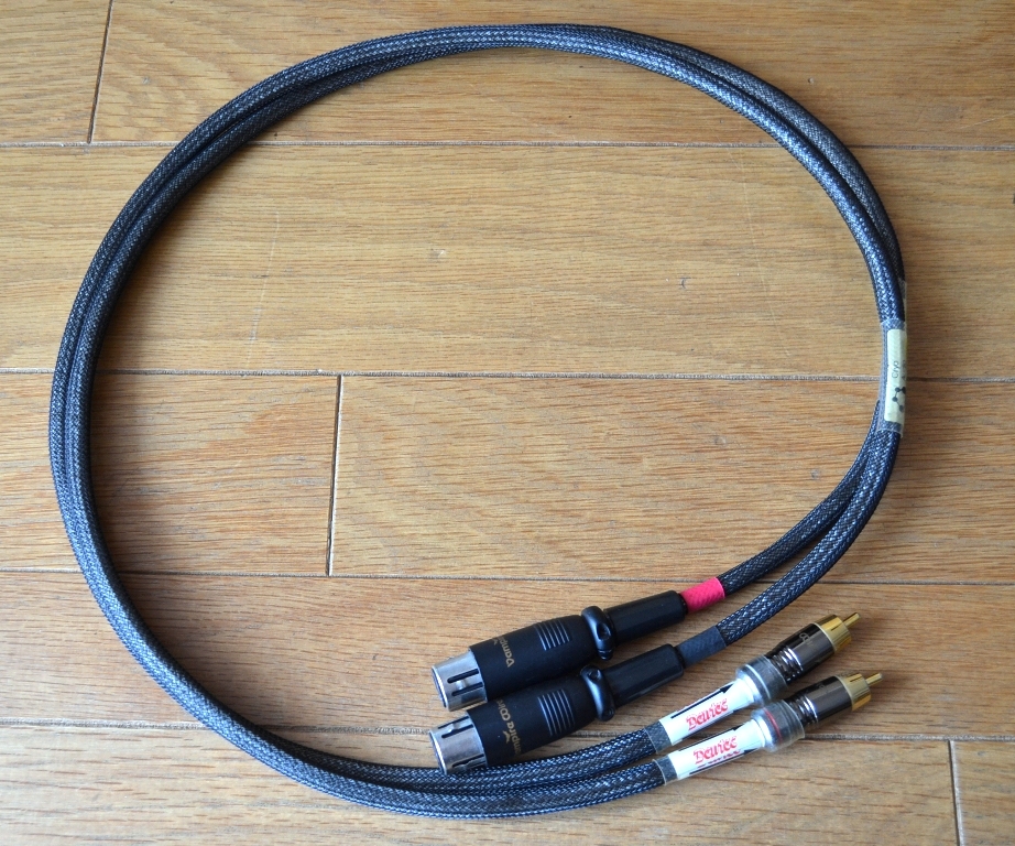 DENTEC サウンドデン XLR→RCAケーブル 銀線 クライオ 1m DENTEC サウンドデン XLR→RCAケーブル 銀線 クライオ 1m