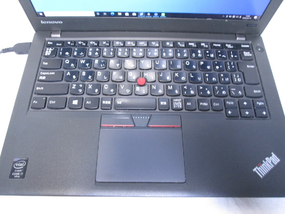 充電可 Lenovo ThinkPad X250 20CL-S18S15 Core i7 5600U 2.6GHz 4GB 240GB SSD Win10 USB3.0 Office Wi-Fi 長期30日間保証 [85311]_画像2