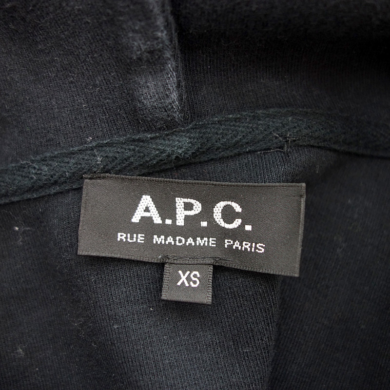 A.P.C. 切替 デザイン スウェット プルオーバー パーカー_画像3