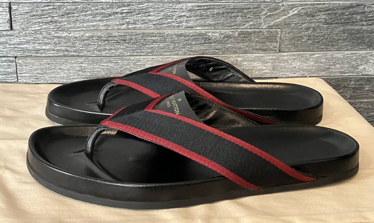 Vuitton ビーチサンダル 6 (7/25cm) トング レザーサンダル-