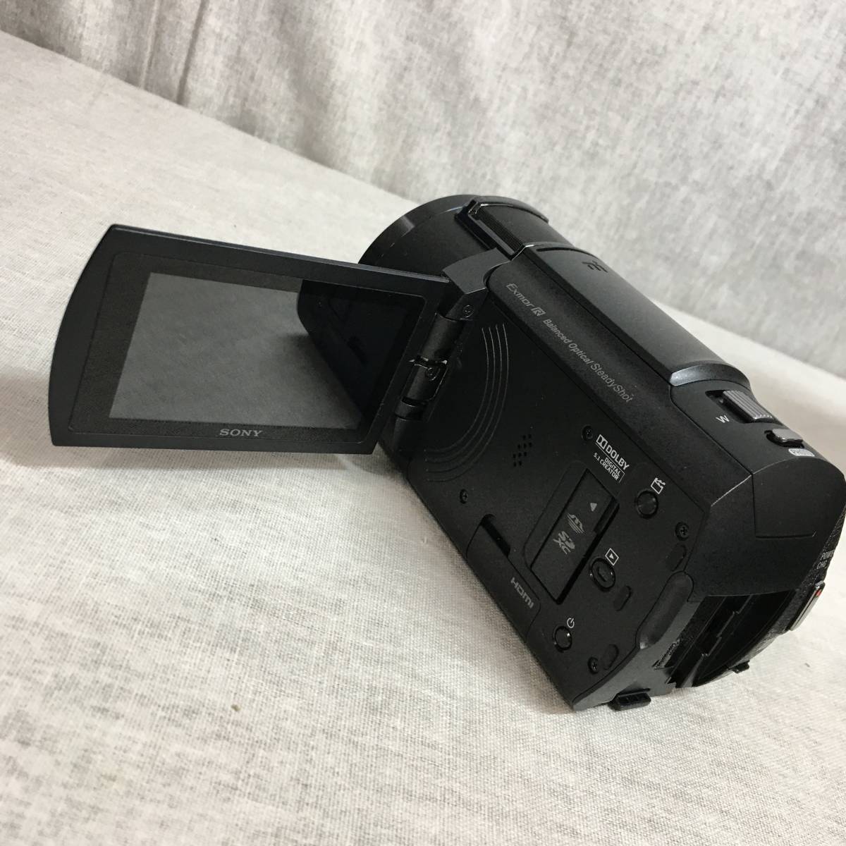 現状品 ソニー 4K ビデオカメラ Handycam ブラック 内蔵メモリー64GB 光学ズーム20倍 空間光学手ブレ補正  FDR-AX45 B