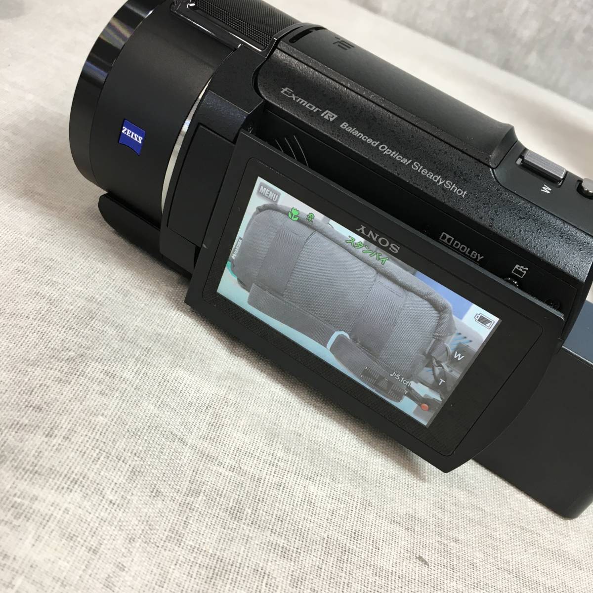 現状品 ソニー 4K ビデオカメラ Handycam ブラック 内蔵メモリー64GB 光学ズーム20倍 空間光学手ブレ補正  FDR-AX45 B