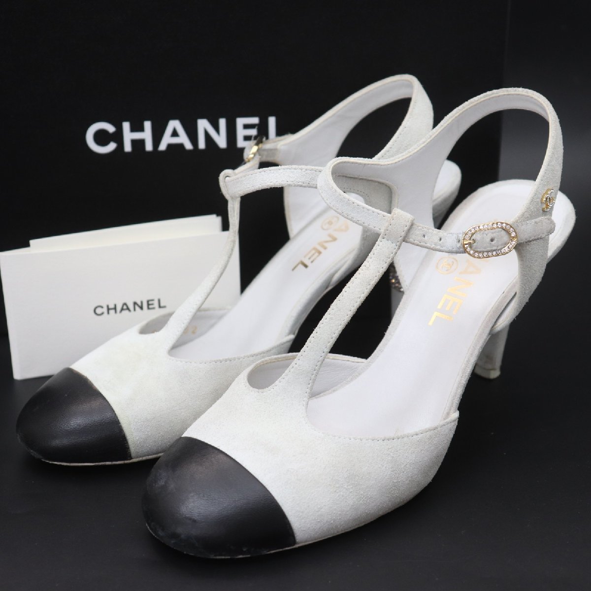 CHANEL シャネル パンプス サンダル ウェッジソール 38C ♪ | www