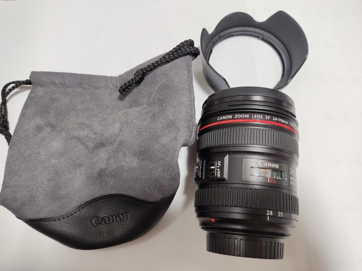 Canon EF24-70 F4L IS USM レンズプロテクター付 防湿庫保管 超美品