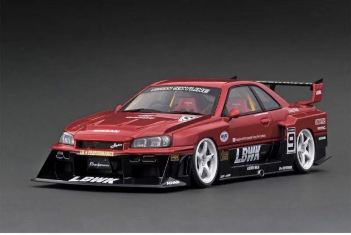 イグニッションモデル 1/18 LBWK ER34 NISSAN SKYLINE SUPER