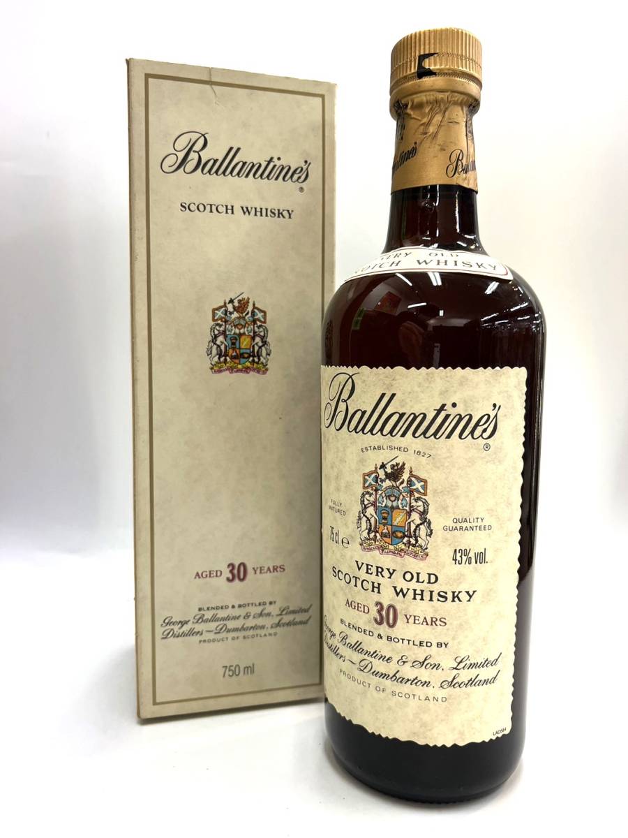 YS055-08 未開栓/保管品 古酒 Ballantine's バランタイン 30年 ベリー