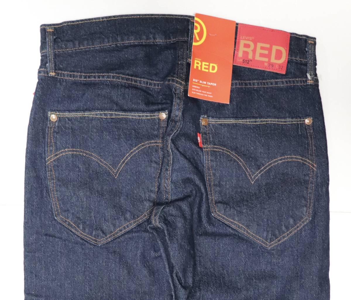 定価13000 新品 リーバイス A2693-0000 W30 L32 Levi's Red LR 512 スリムテーパー THUNDER WEATHER インディゴ・リンス ストレッチデニム_画像3