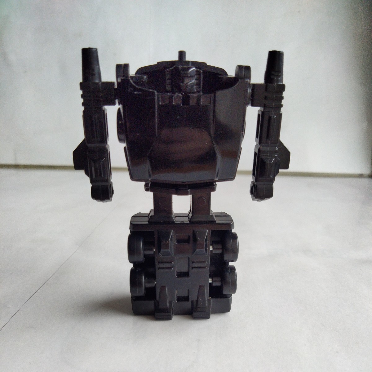■約40年前　不明ミニプラ　ロボット　ベンツっぽいミニカートランスフォーマー？変形当時物■おまけ食玩消しゴム昔昭和レトロ古い森永