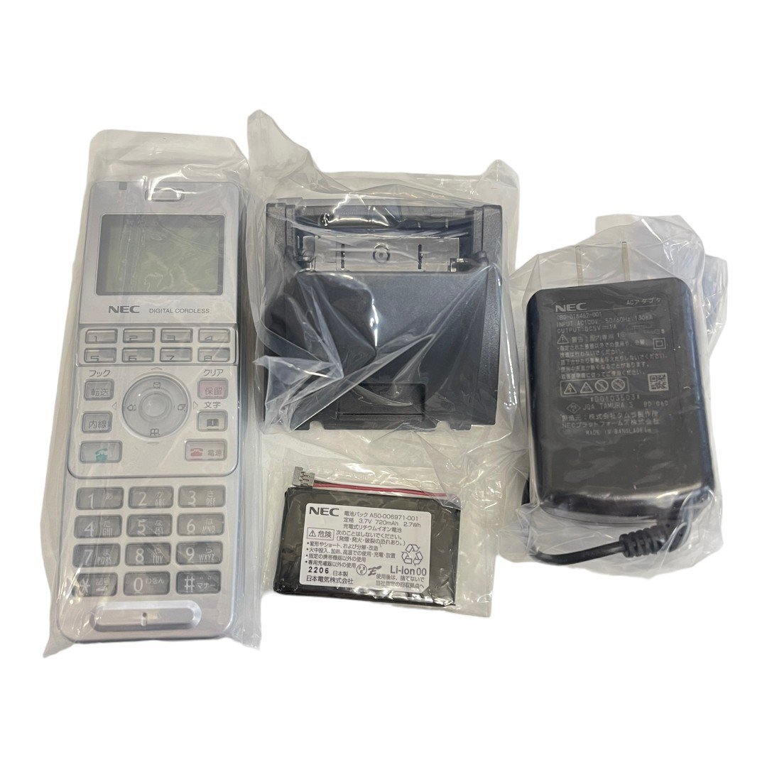【未使用品】NEC デジタル コードレス 電話機 ASPIRE-WXシリーズ IP8D-8PS-3 箱無 本体のみ L40143RD_画像3