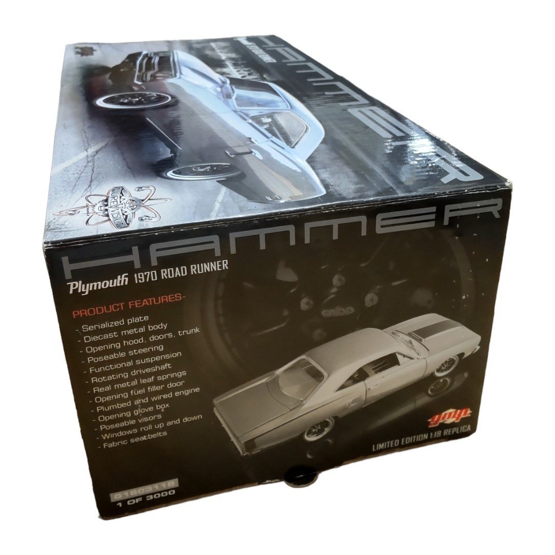 未使用品】 HAMMER Plymouth 1970 ロードランナー 2009 限定版1/18