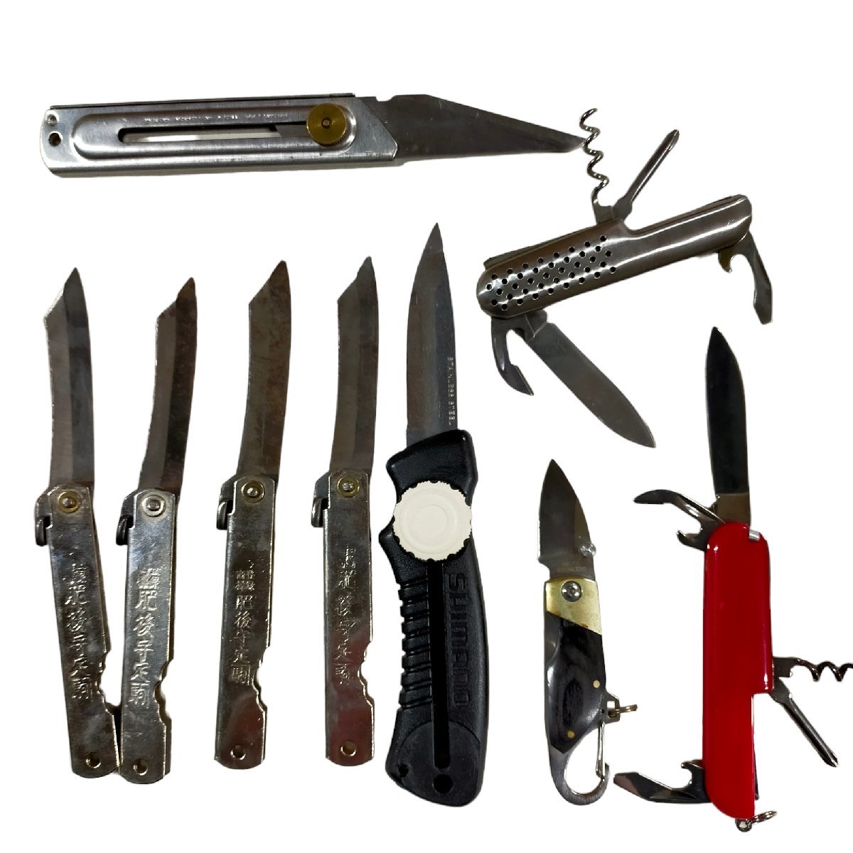 V5-283NL◇中古品◇ナイフ等9本セットまとめ売り クラフトナイフ