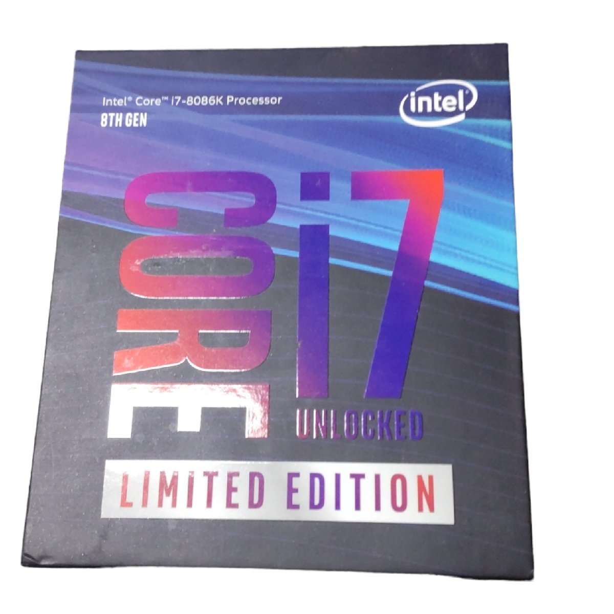 【中古品】 intel CORE i7-8086K intel40周年記念版CPU 箱あり L42243RFの画像1