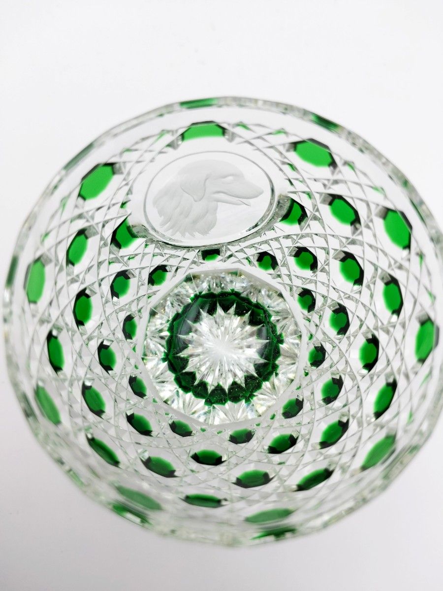 超希少品 江戸切子 須田秀石 ぐい呑揃 犬 戌(切子 江戸切子 薩摩切子