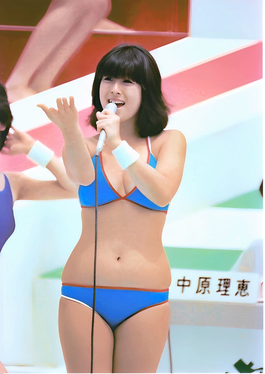  life photograph Kawai Naoko Showa era idol L version gravure w