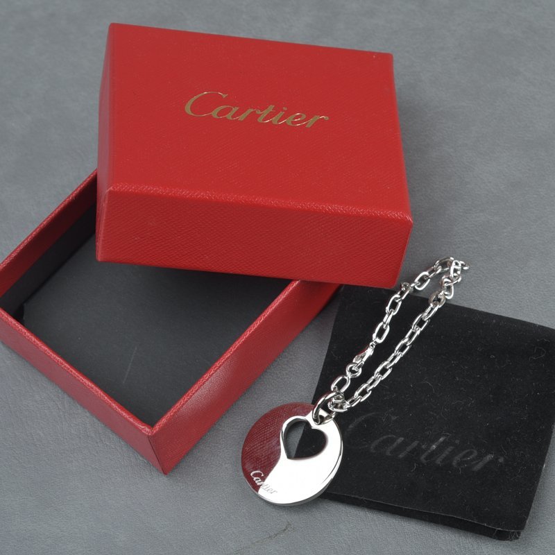  ultimate beautiful goods CARTIER Cartier Heart key holder charm silver box attaching key ring brand accessory T1220240 *0/k.c