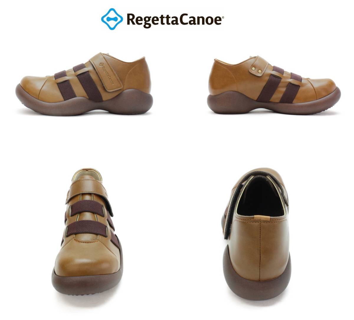 新品！　Regetta Canoe (リゲッタ カヌー)　 レディース ミリタリー ベルト シューズ オブリックシューズ _画像2