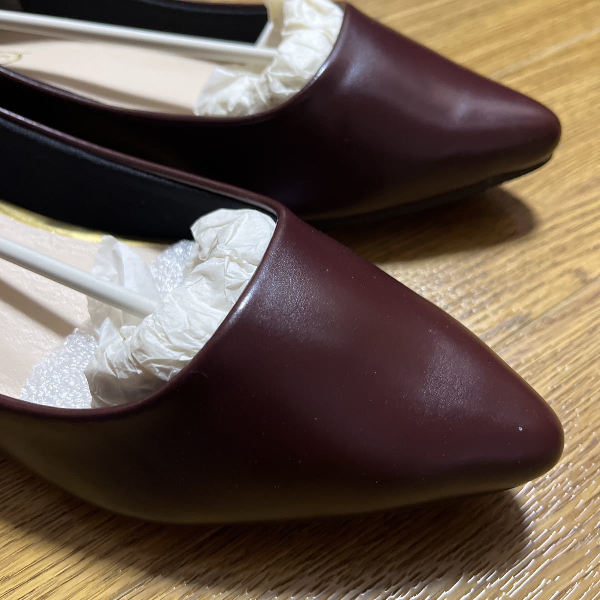 SESTO flat shoes dark brown low heel bare- shoes bita- chocolate tea color 