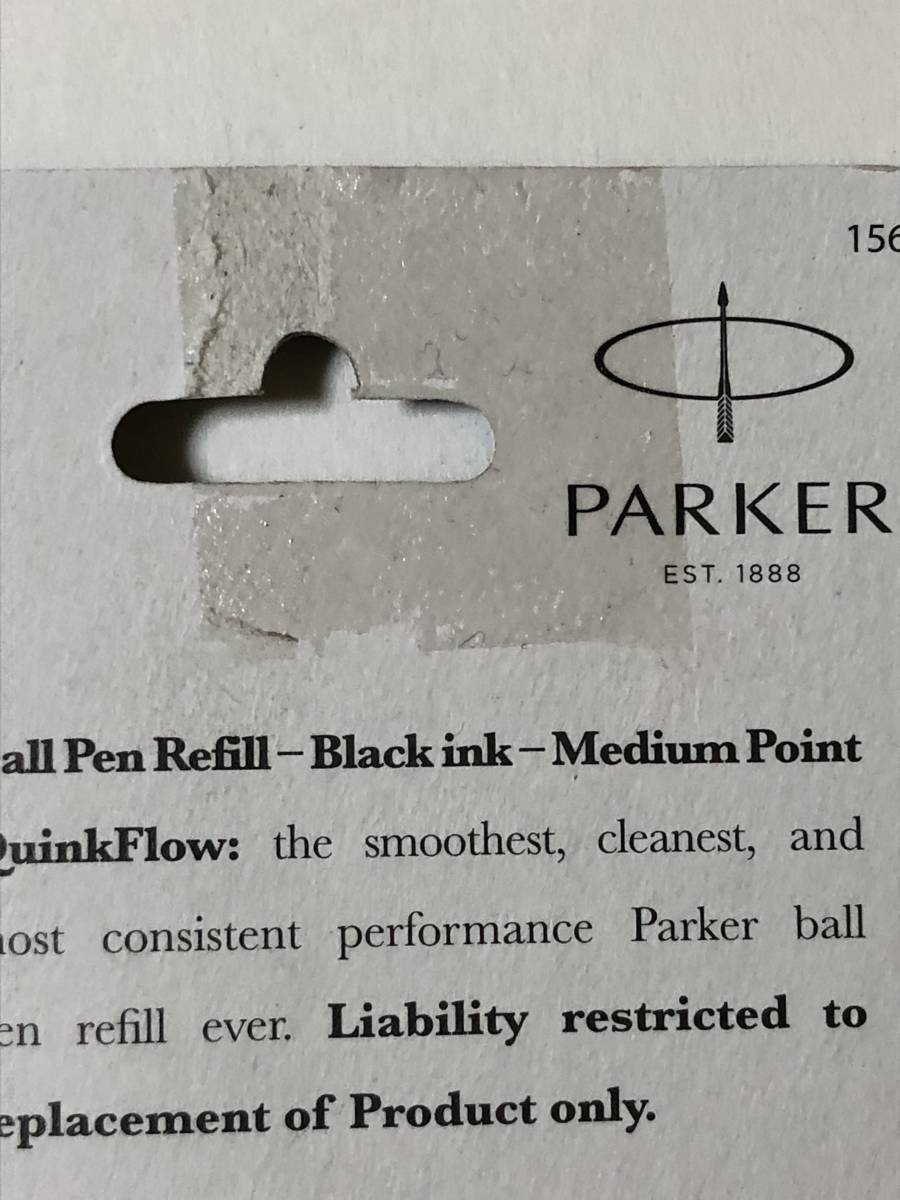 PARKER Parker. шариковая ручка. запасной стержень средний знак чёрный цвет оригинальный товар 