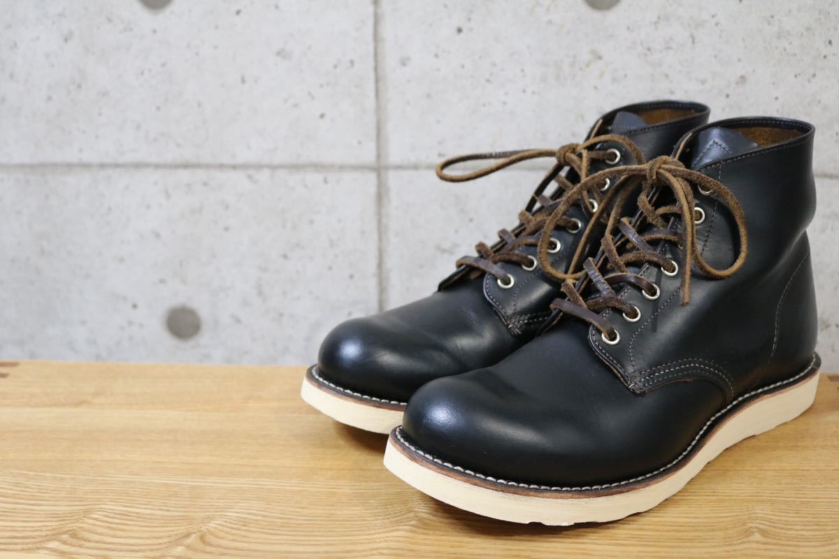 廃盤希少入手困難品 茶芯四角犬タグ RED WING Classic Round 9870 US9