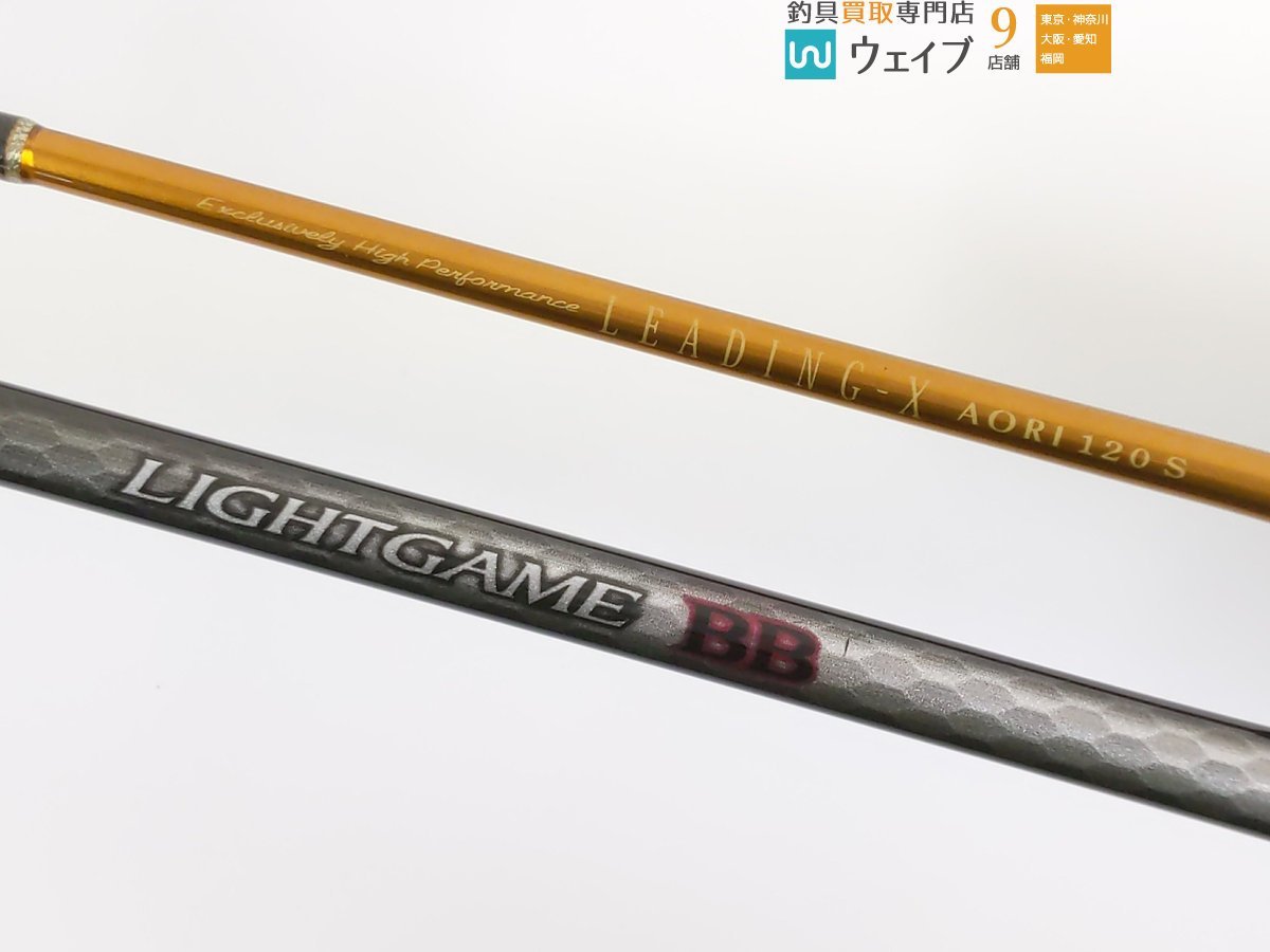 シマノ ライトゲーム BB タイプ73 MH195、ダイワ リーディングX アオリ