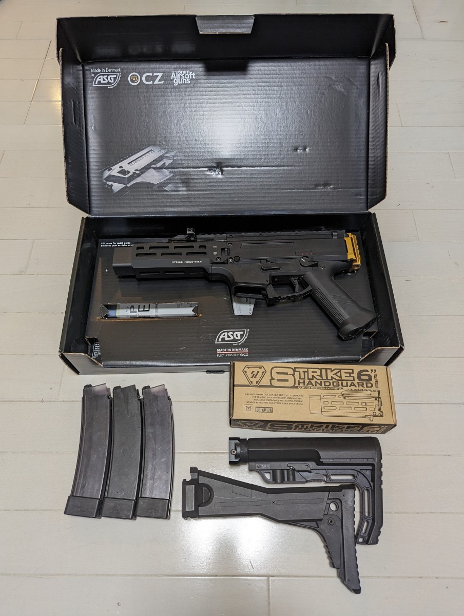 ASG CZ SCORPION EVO3 SIパーツ組み込み XT30化 電動ガン strike