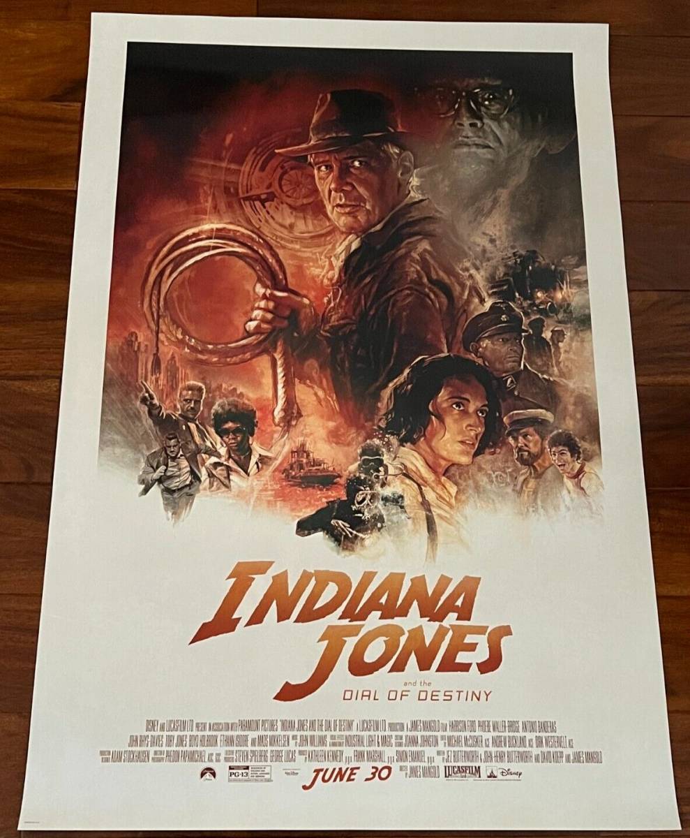 海外 限定品 送料込み インディ・ジョーンズと運命のダイヤル 両面印刷