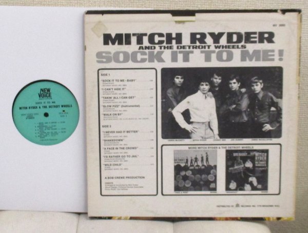 ☆彡 Mitch Ryder & The Detroit Wheels Sock It To Me! [ US '67 ORIG New Voice Records NV 2003 ]Cactusにのちに参加のJim McCarty_画像2