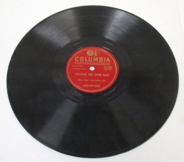BLUES 78rpm ● Blind Boy Fuller / She's A Truckin' Little Baby / Screaming And Crying Blues [ US '46 Columbia 37155 ] SP盤_画像4