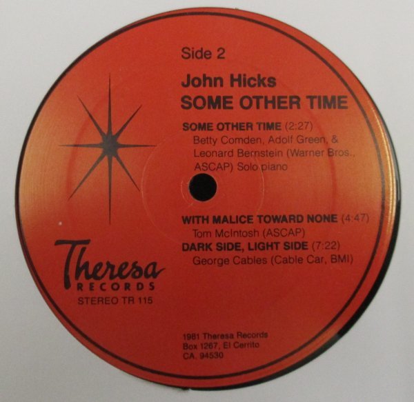 ☆彡 John Hicks Featuring Walter Booker, Idris Muhammad Some Other Time [ US ORIG '81 Theresa Records TR 115]_画像4