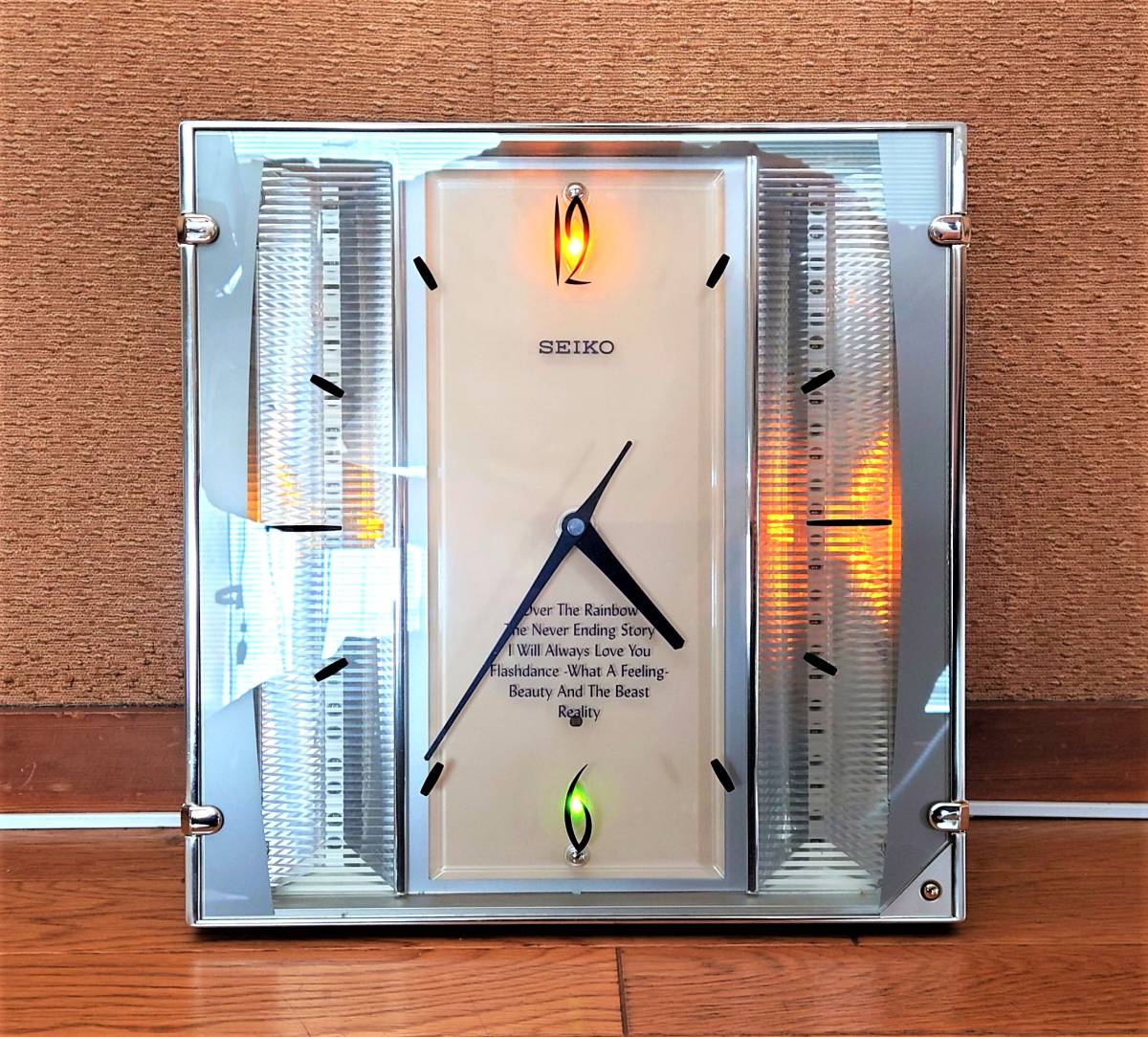 動作確認済】SEIKO ILLUMINA RE547S からくり時計 メロディ時計