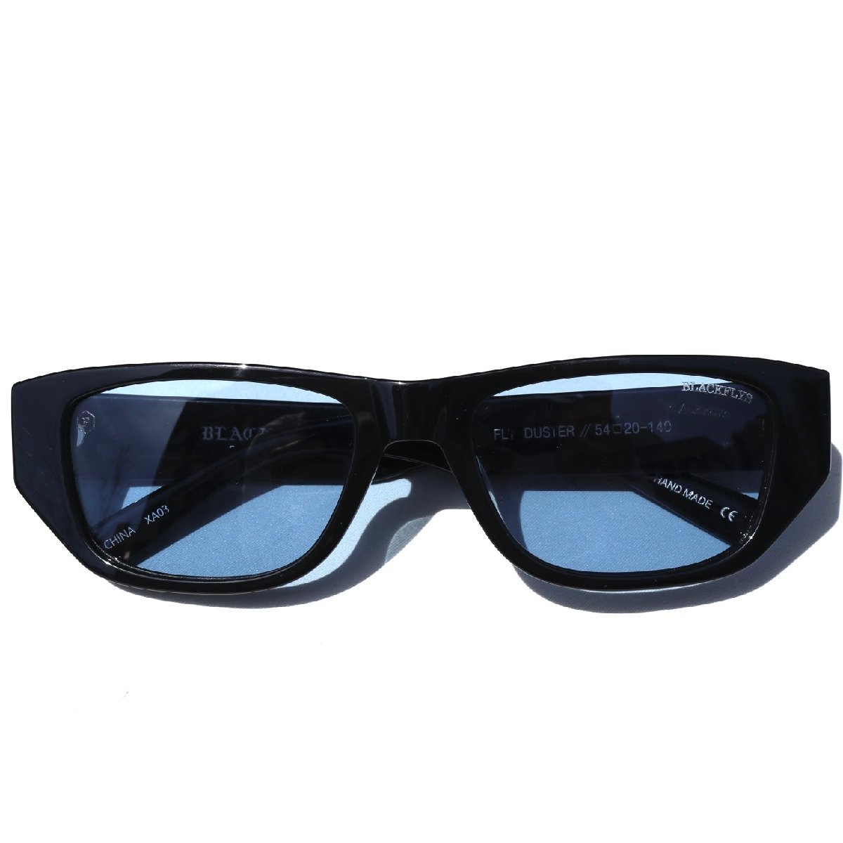  polarized light light blue lens Black Fly FLY DUSTER sunglasses BLACK/Lt.BLUE(POL) BlackFlys