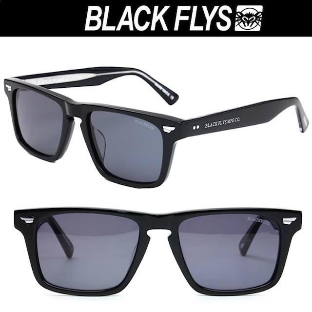  polarized light gray lens Black Fly FLY HUNTER sunglasses BLACK/GREY(POL) BlackFlys